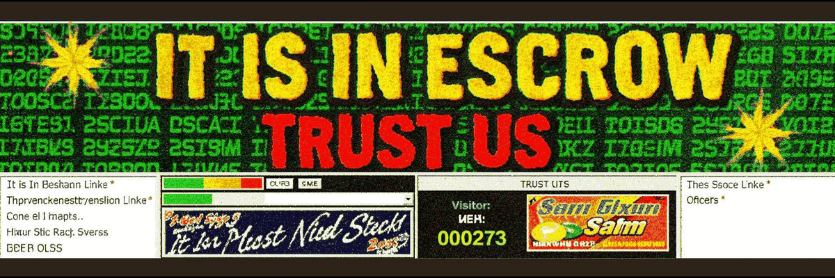It is in escrow. Trust us.
